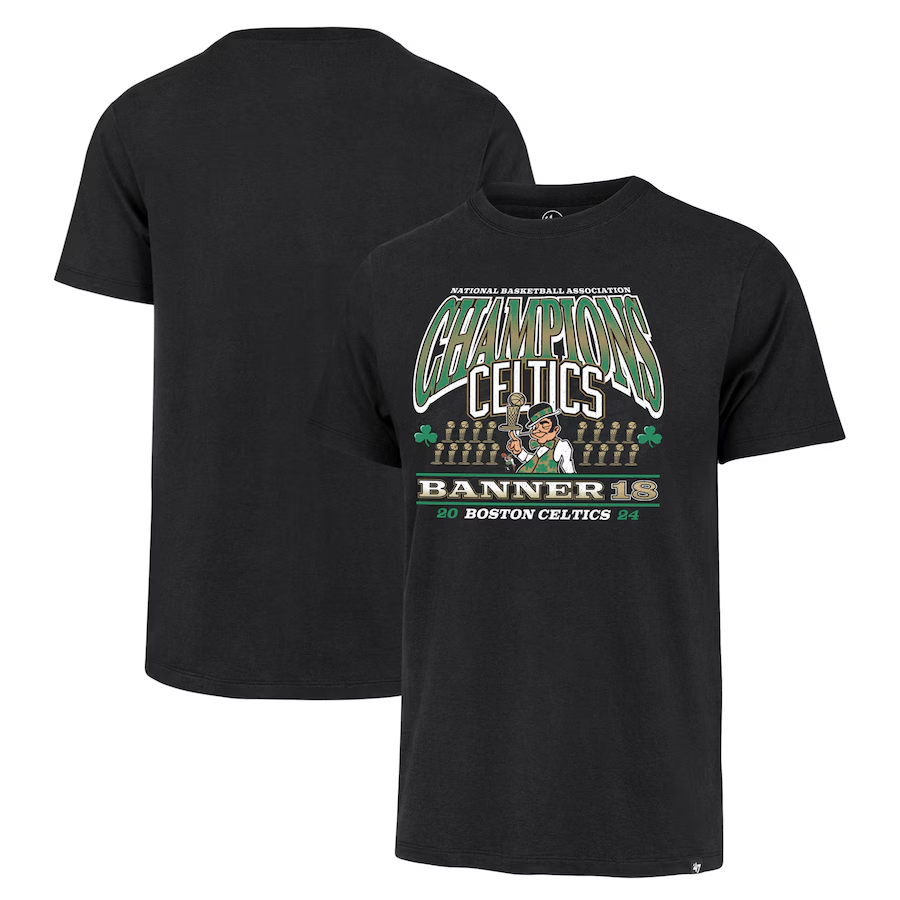 Men NBA Boston Celtics  2024 Champions T shirts black style 21